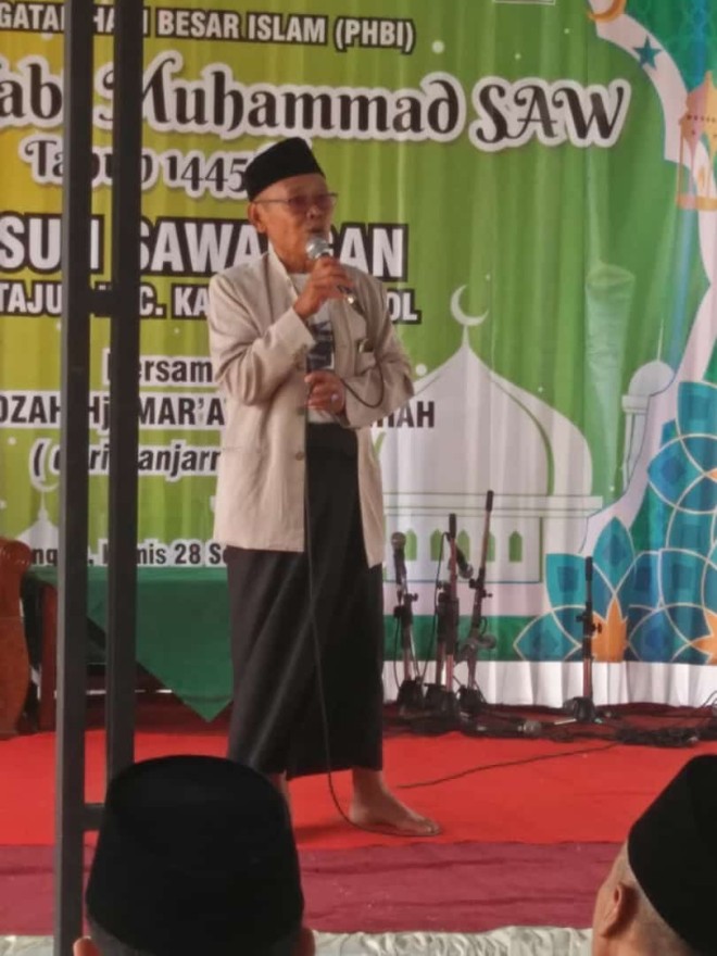 PERINGATAN MAULUD NABI MUHAMMAD SAW DI DESA TAJUG BERSAMA USTAZAH HJ. MAR'ATUS SHOLEHAH DARI BANJARNEGARA